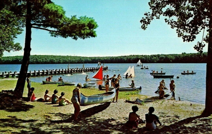 Camp Emery YWCA - Old Postcard View